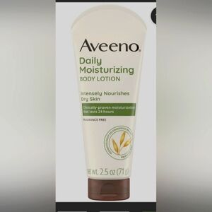New (2) Aveeno Daily Moisturizing Body Lotion - 2.5 oz. Helps improve the health